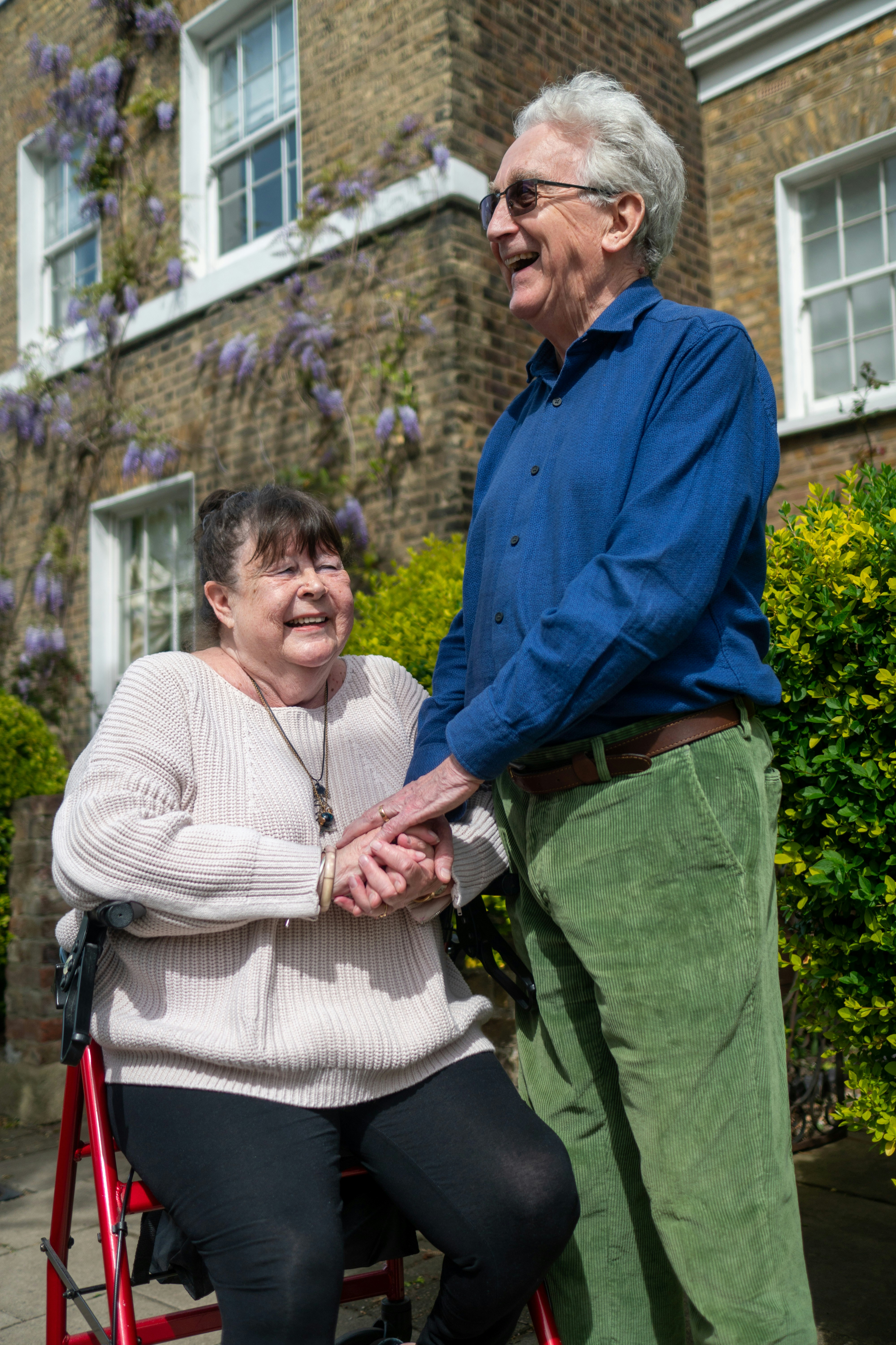 A caregiver supporting a person at home
